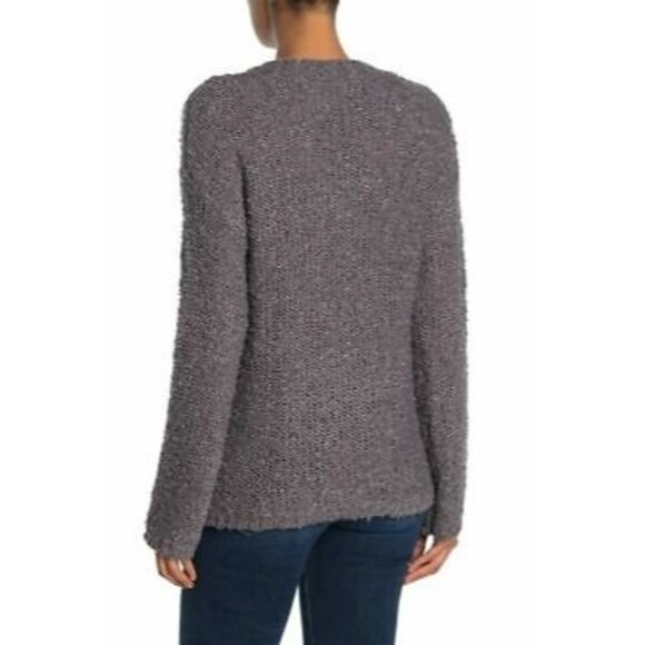 Susina Boucle Pullover Sweater Top Size M Gray Excalibur Fluffy NWT B25 - Picture 2 of 6